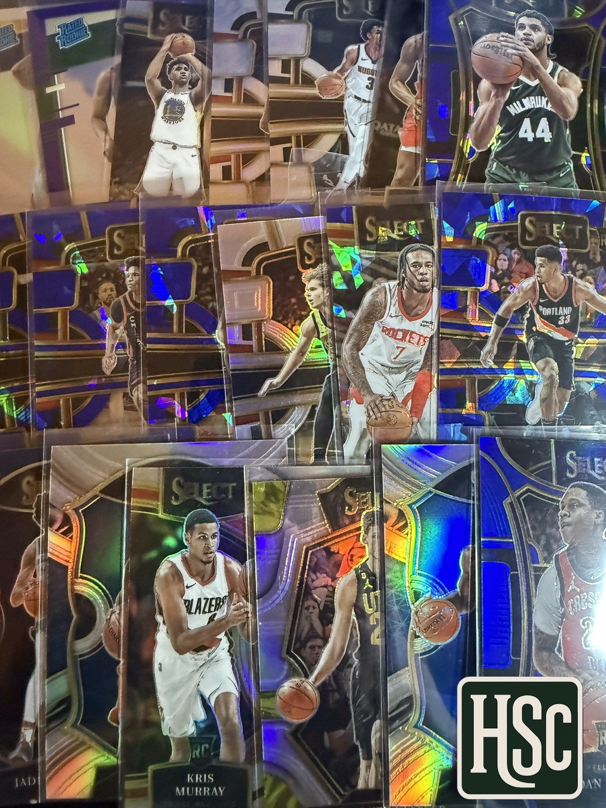 Basketball NBA - 100 Card Lot - Rookies, Parallels, Memorabilia, Autos, Numbered