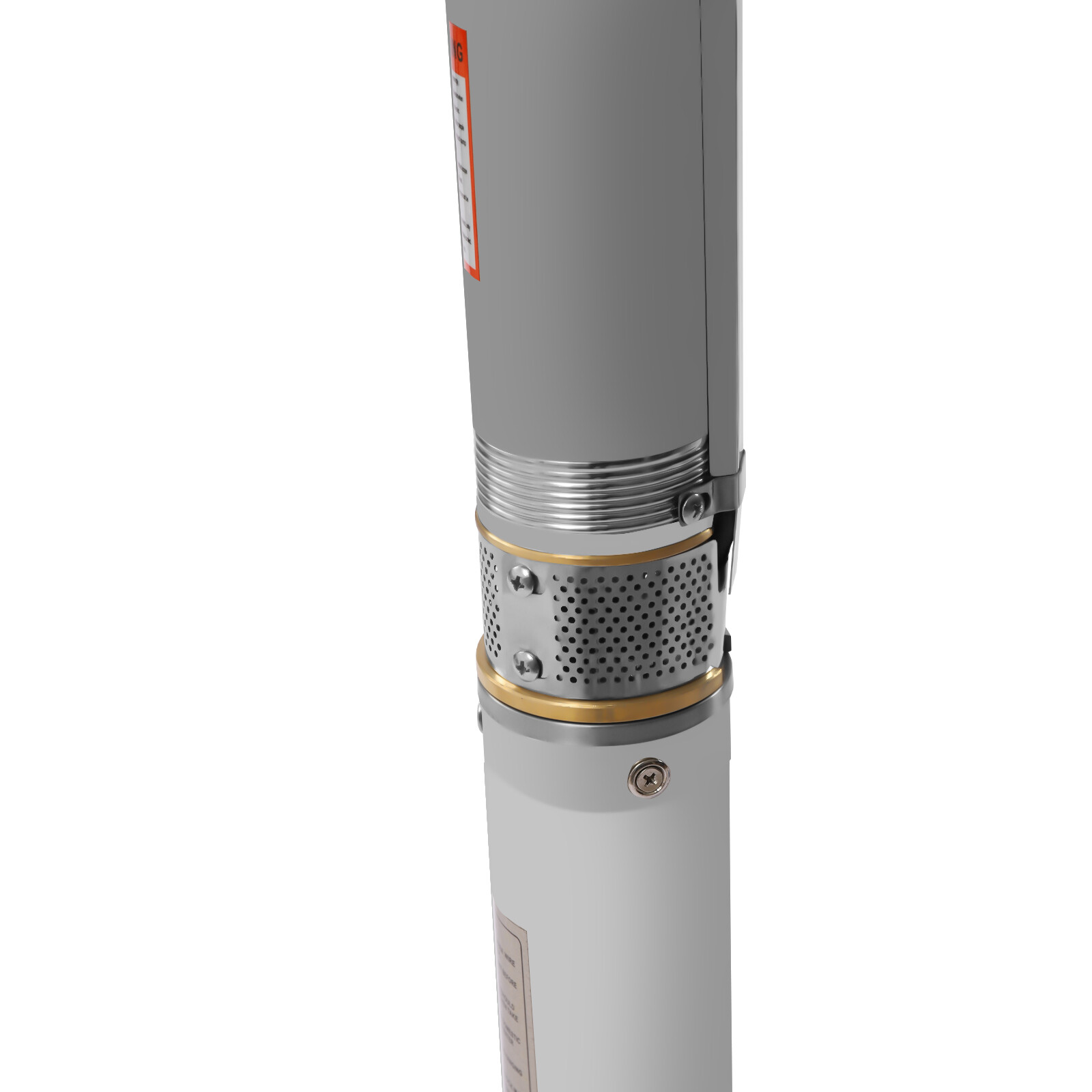 Submersible Well Pump 0.5HP Stainless Steel, 33ft Cable, Low Noise Operation