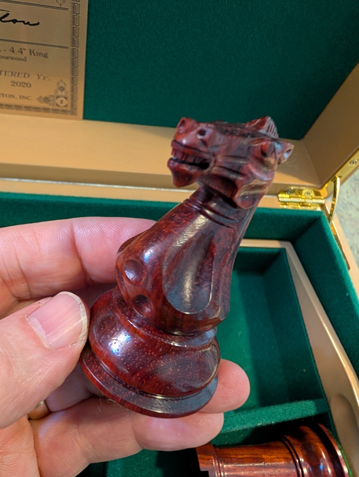 House of Staunton Wood Chess Set Pieces w Case Collector Prestige Series READ