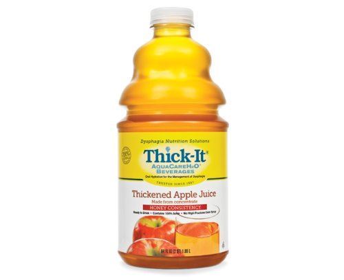 Thick It Aqua Care H20 Honey Apple Juice, 64 Fluid Ounce -- 4 per case.