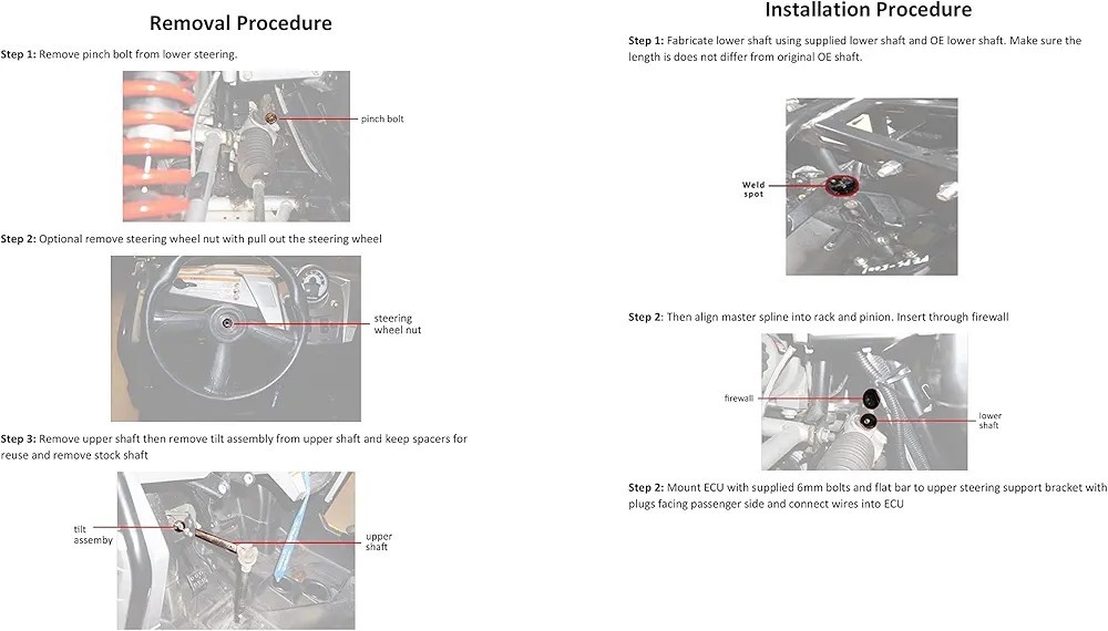 Rugged Front Electric Power Steering Kit for Polaris RZR 170/Blazer 170