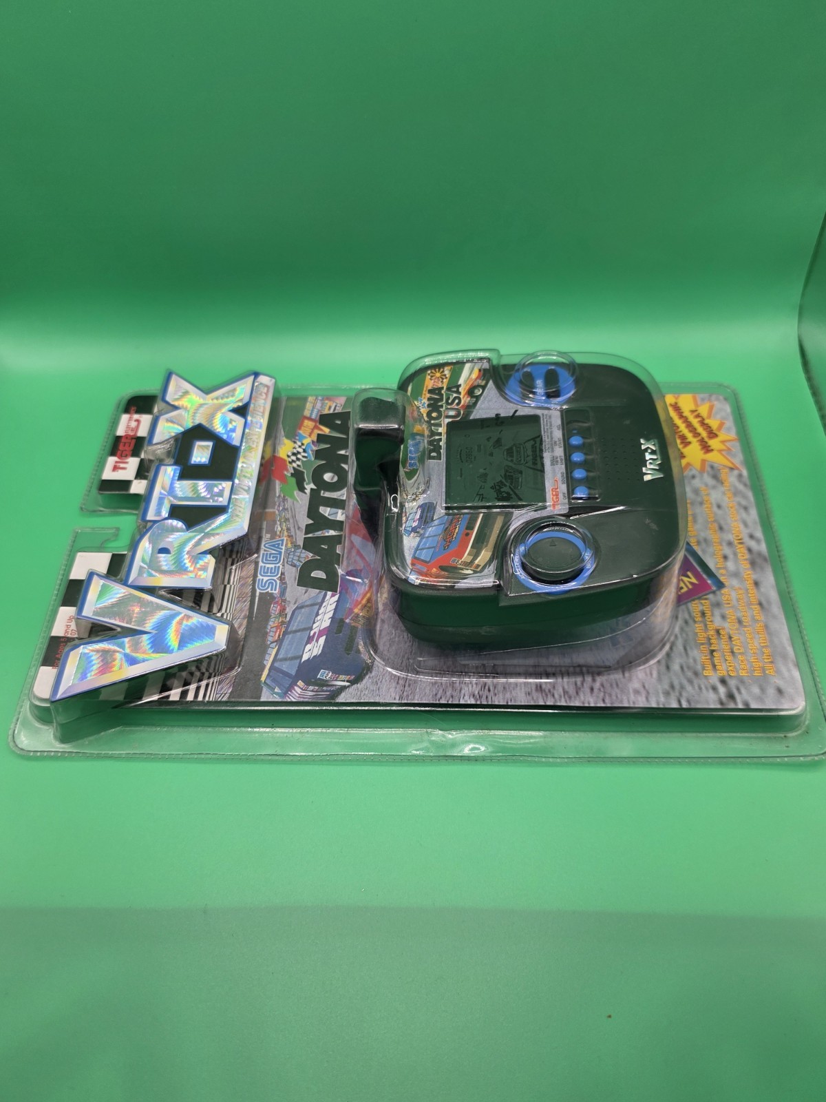Tiger Electronics Sega Daytona USA Handheld Game VRT-X Hologram 1995