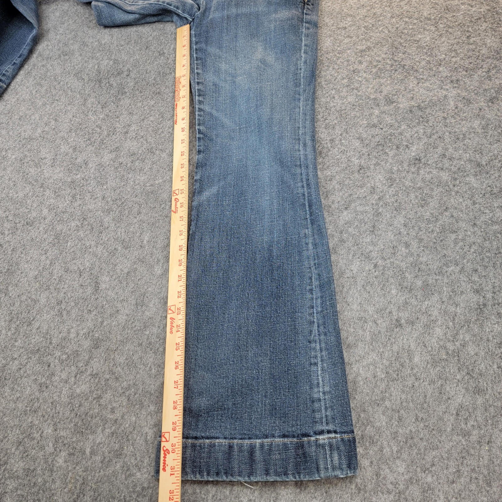 J Crew Jeans Womens 28 Blue Bootcut Denim Stretch Casual Low Rise Style 77624