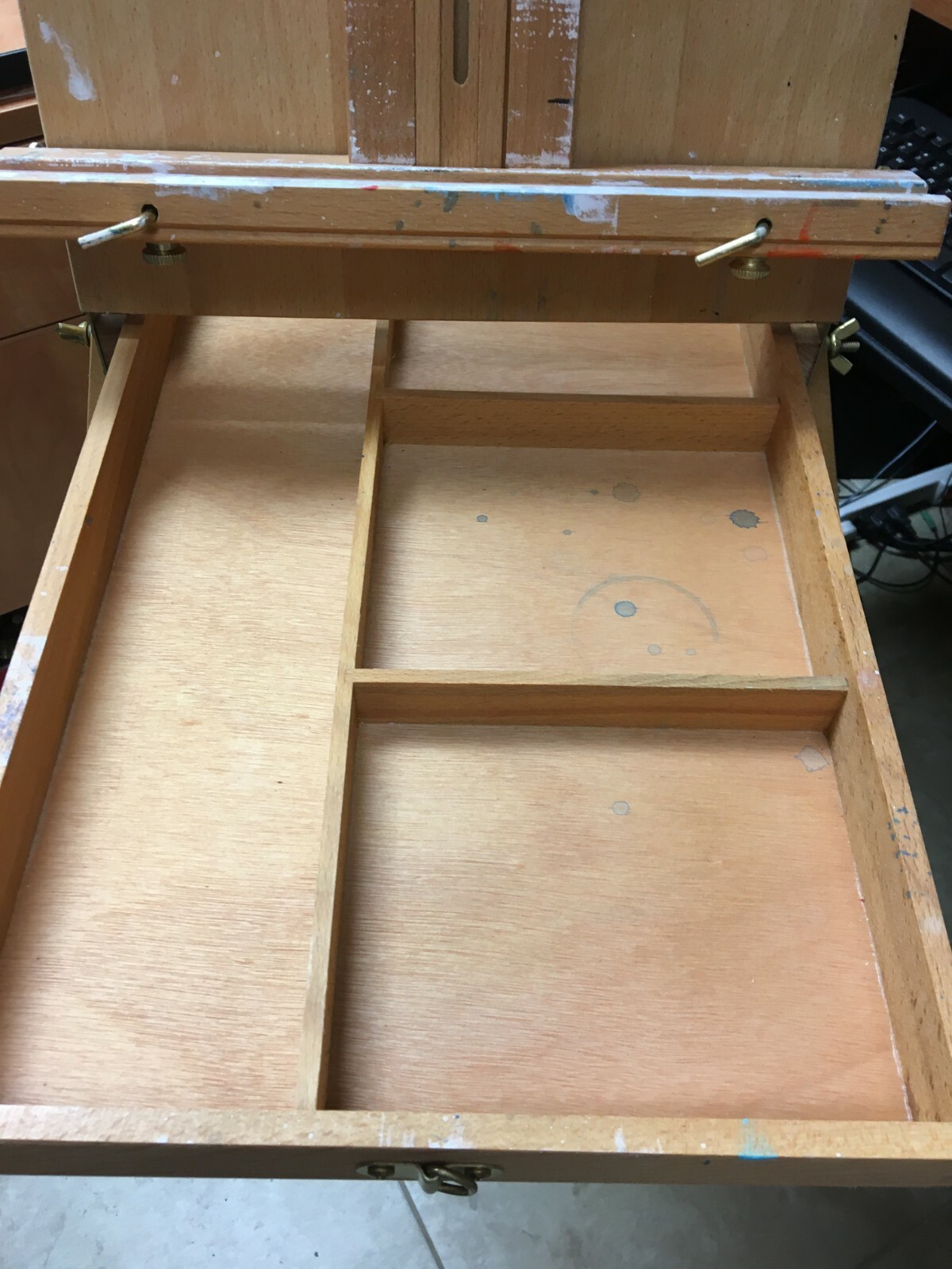 Traveling Art Easel Wood Sketch Box Fully Adjustable