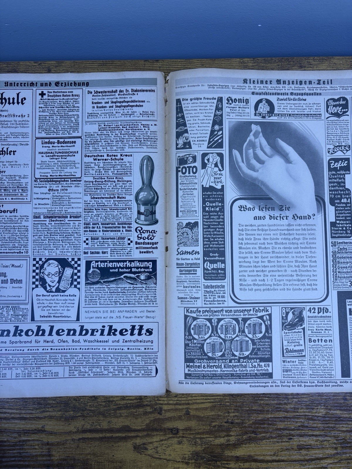 WWII NS Frauer Warte #16 7th Year German Women’s Watch Magazine W/ Illustration