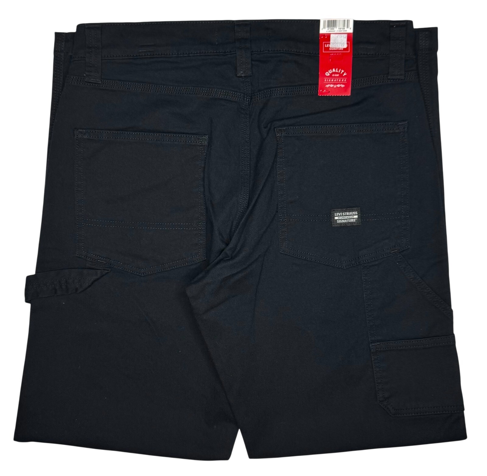 Signature By Levi Strauss & Co. #11752 NEW Men's Black Stretch Carpenter Jeans