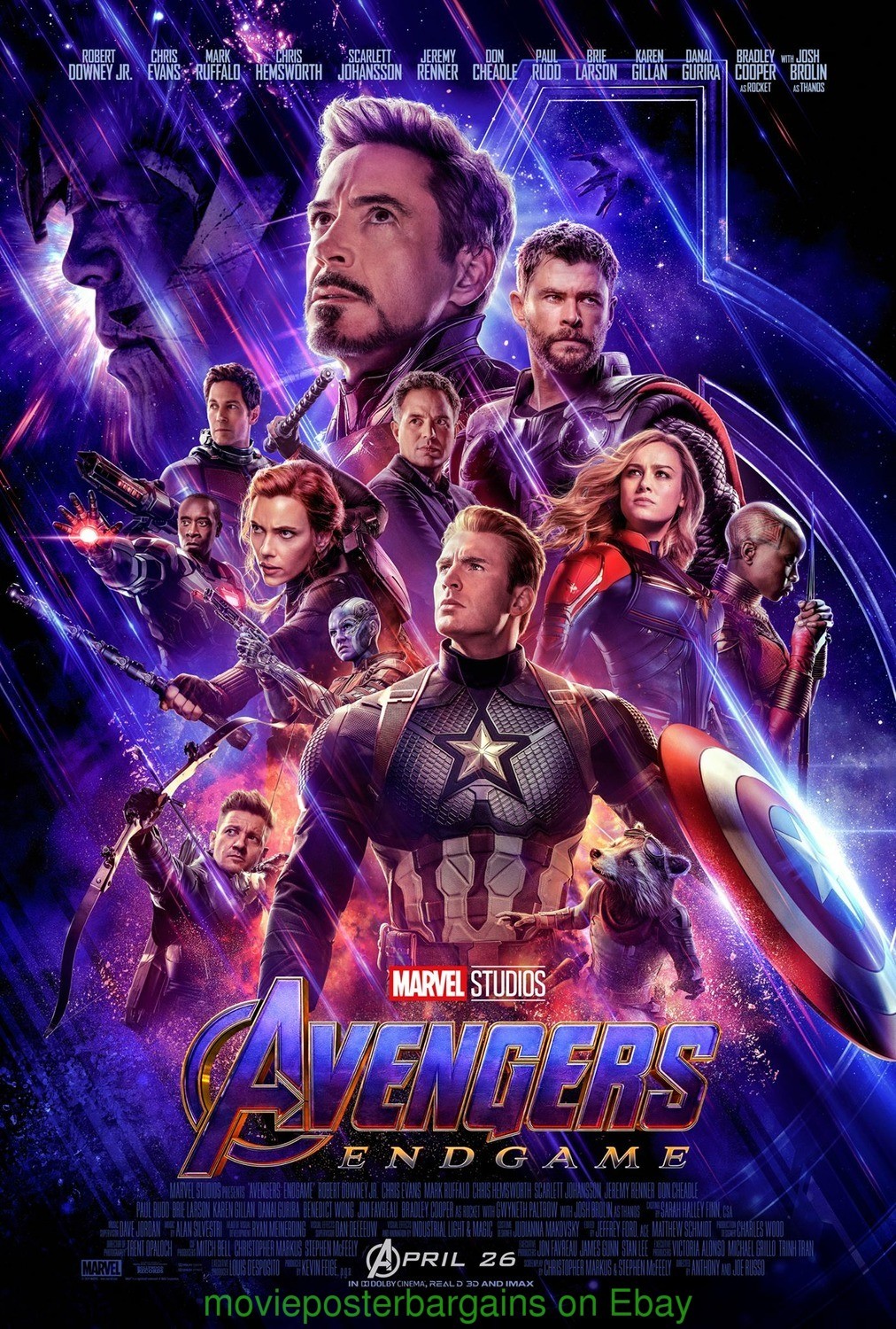 AVENGERS ENDGAME MOVIE POSTER DS 27x40+ SPIDER-MAN 2 SS 27x40 Both Original MINT