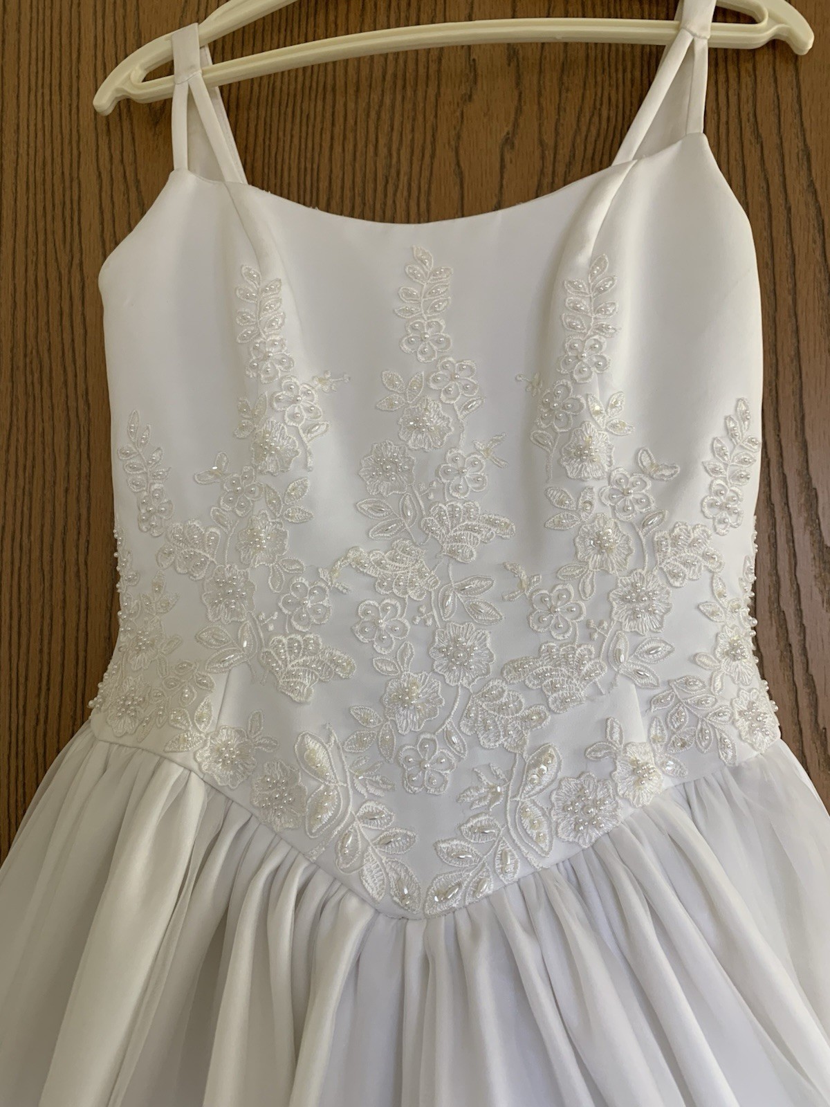 Vintage White Wedding Dress Bridal Originals Pearls Sequins Size 6 READ