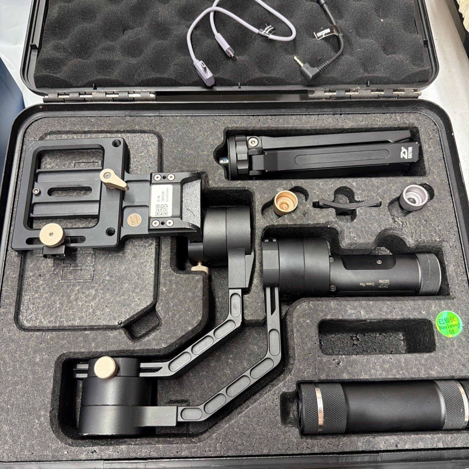 Zhuyin Crane Plus 3 Axis Camera Gimbal Used Missing Paperwork Battery Charger