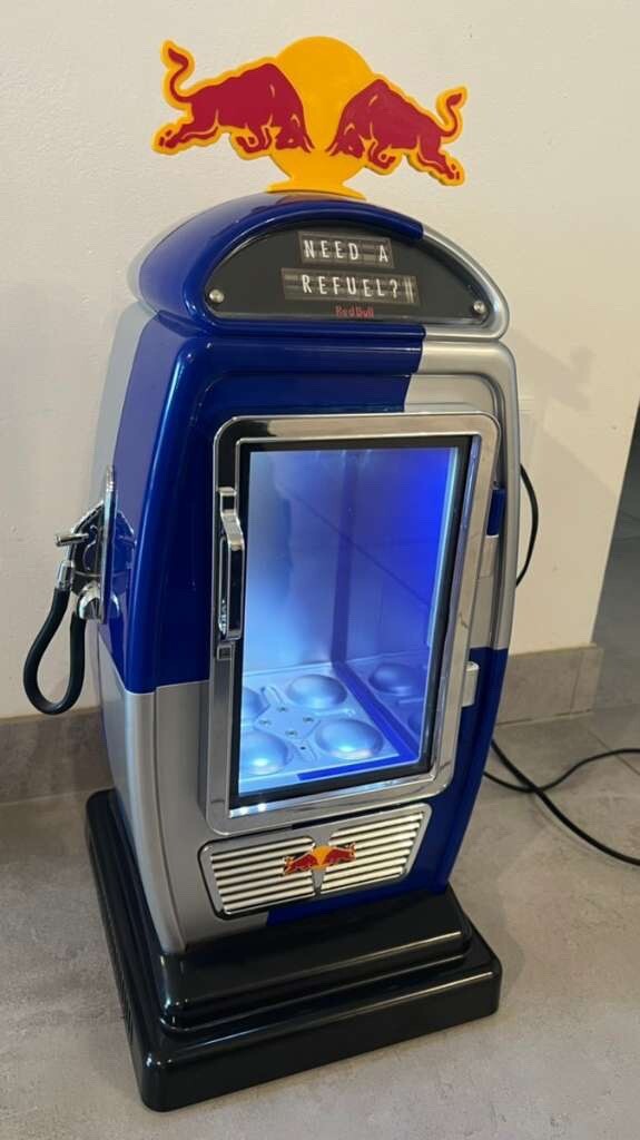 Red Bull dispenser refrigerator dispenser original rarity for collectors