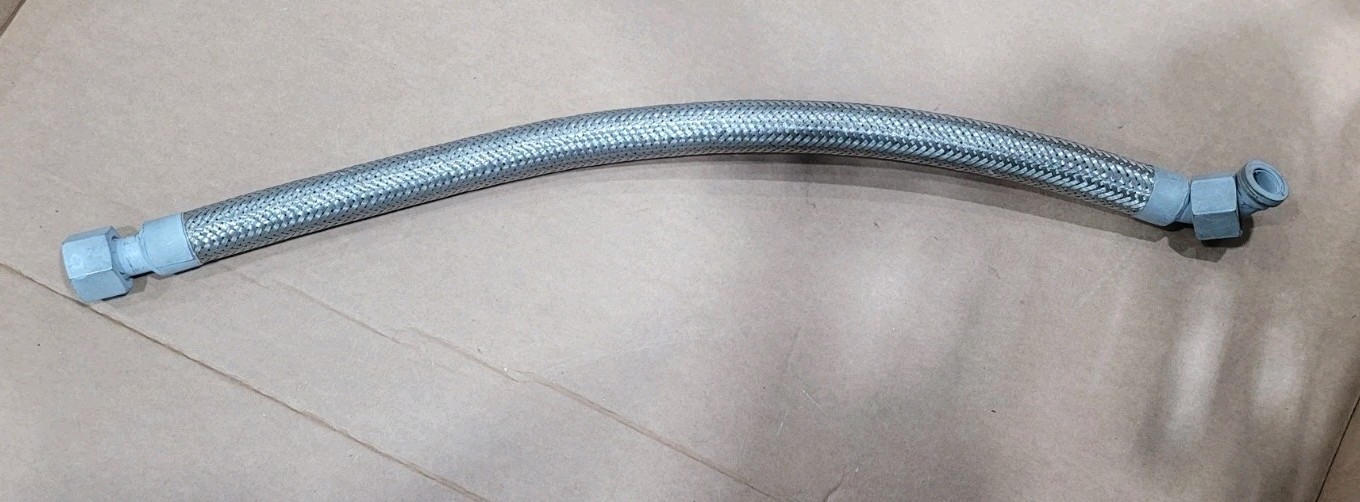 New Flyer AC  Discharge Hose Assembly -16 Bus 264876 Stainless Steel 27"