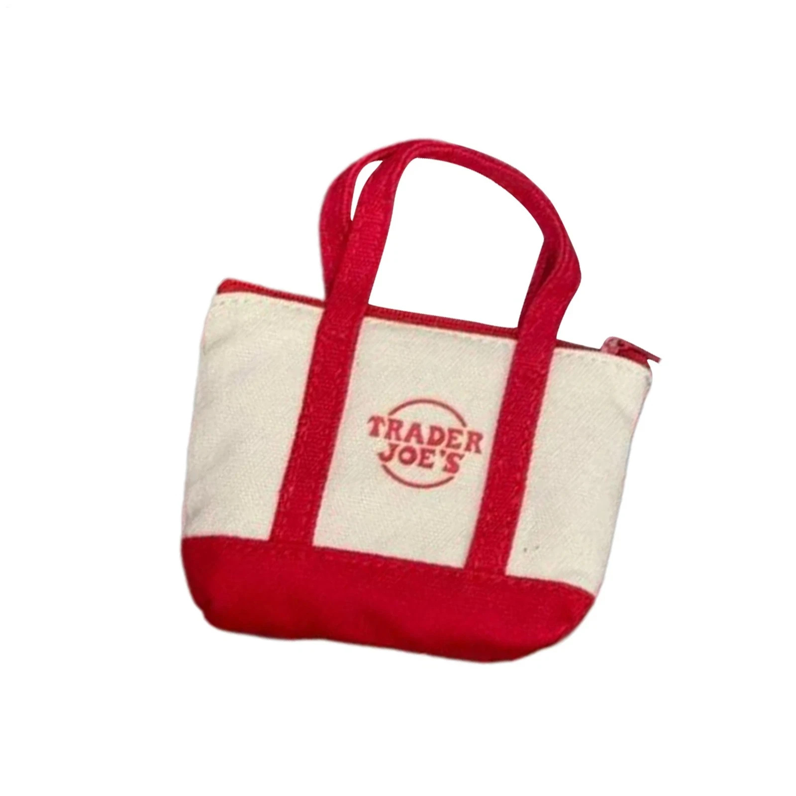 Set of 3 Trader Joe's Canvas Micro Tote With Storage Bag 2025 Christmas Limited