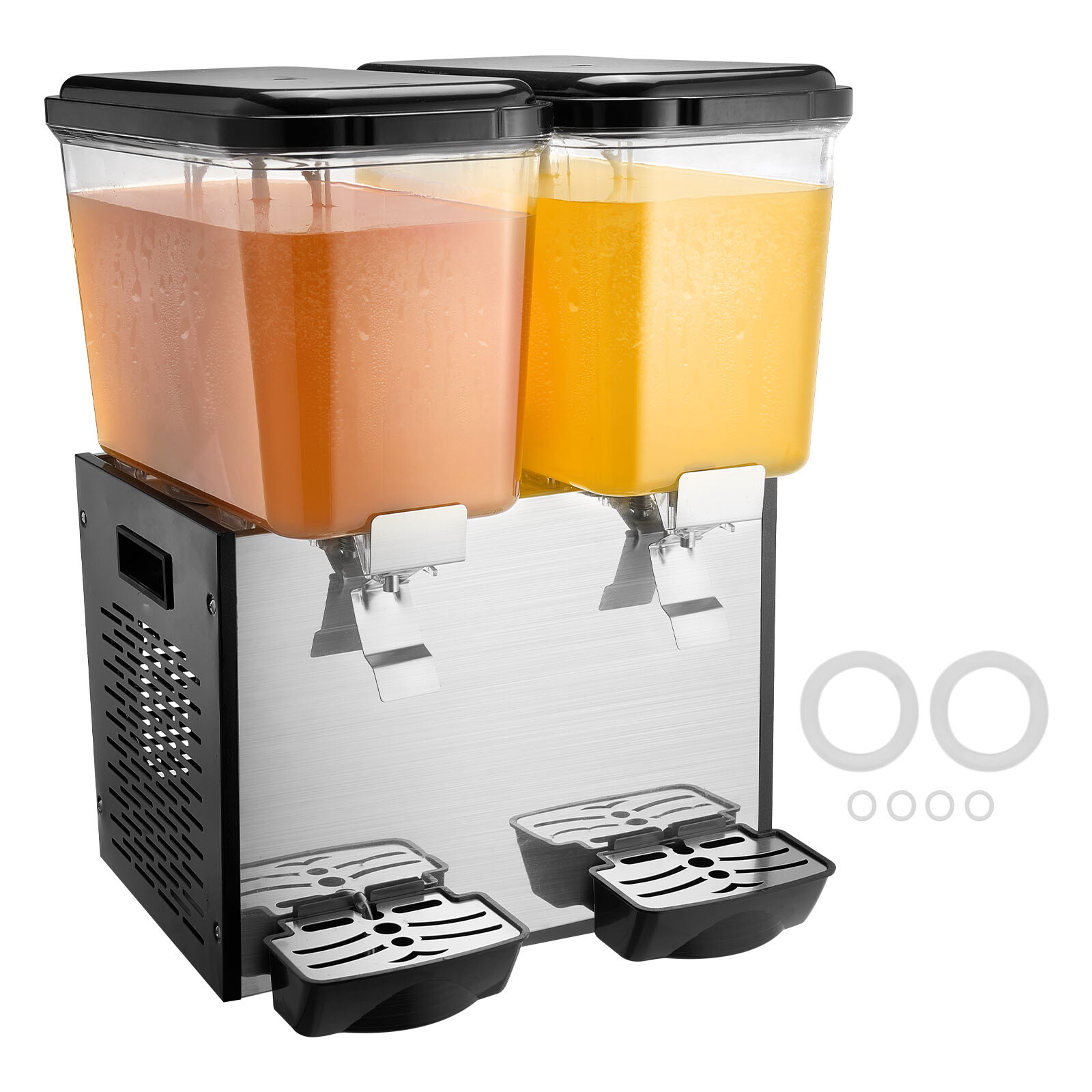 Commercial Juice Beverage Dispenser 18L x 2 Tanks Cold Juice Ice Drink Dispenser