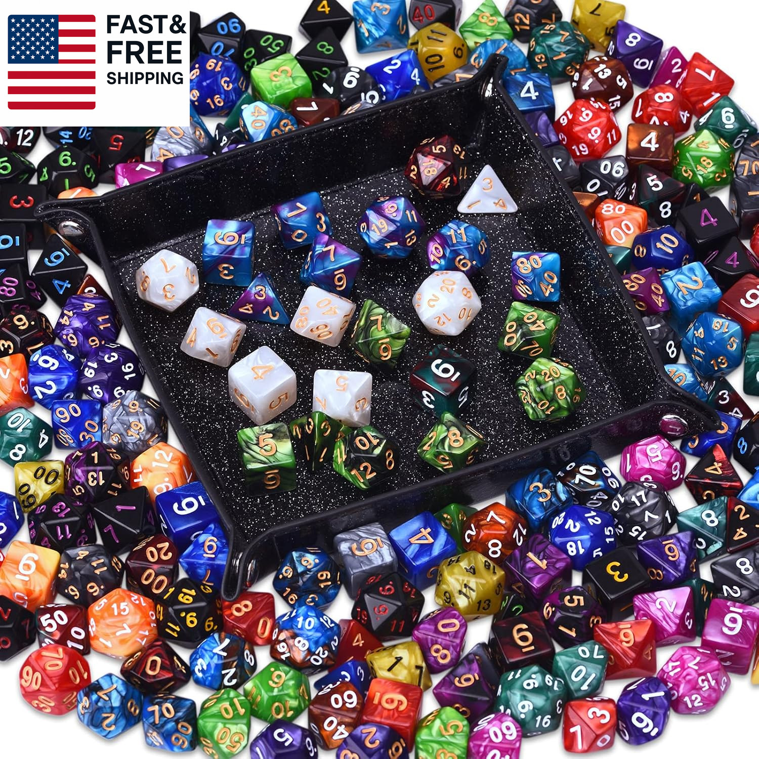 DND RPG Dice Sets 30 X 7 Polyhedral Dice (210Pcs) for Dungeons and Dragons Tabl