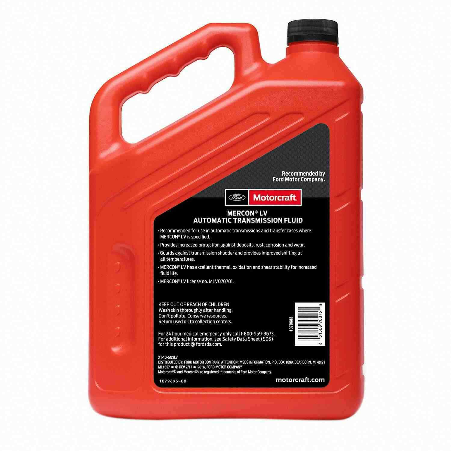 Motorcraft PAIR 5-Quarts Mercon LV Automatic Transmission Fluid (1.25 Gallon)