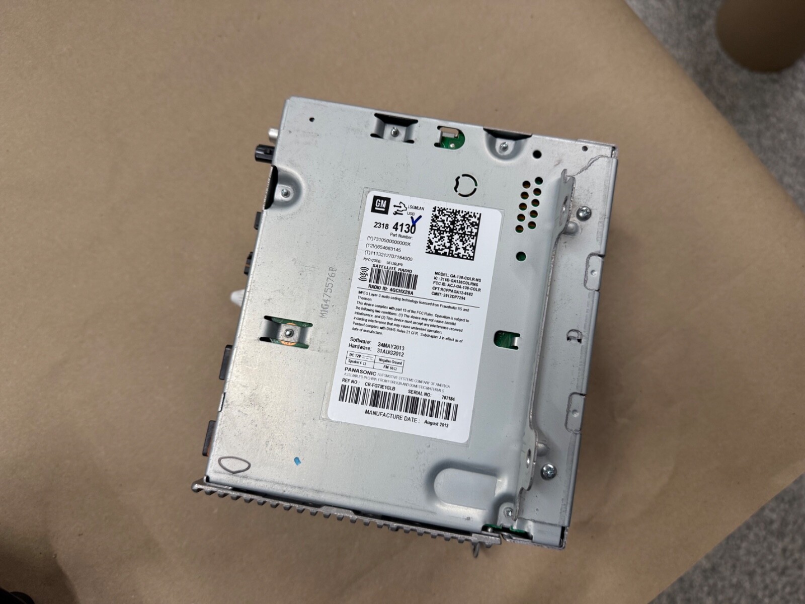 2014 Chevrolet Camaro SS MyLink Premium Radio Face Plate GM - OEM