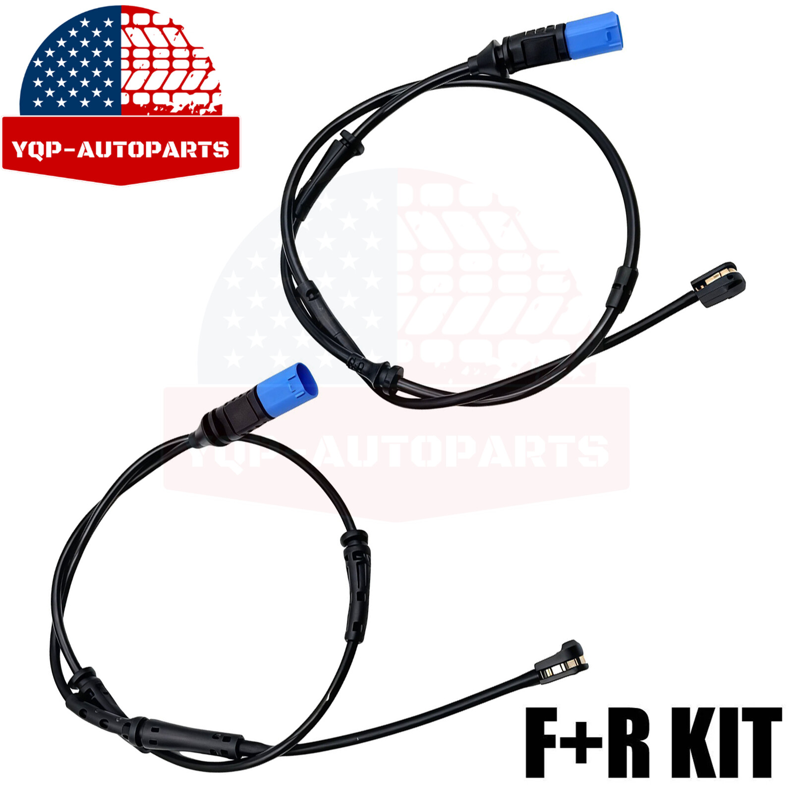 2x Front & Rear Disc Brake Pad Wear Sensor for BMW 2018-2024 L4 2.0L L6 3.0L