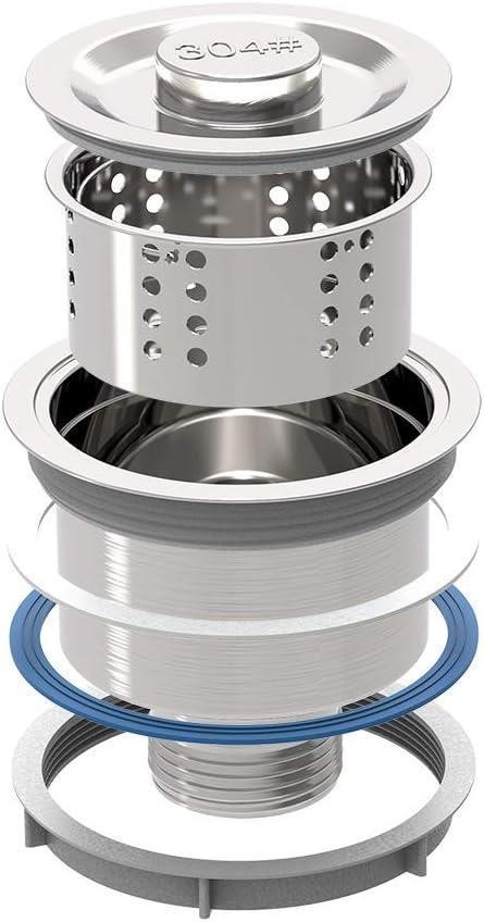 Heavy-duty 304 Stainless Steel Sink 3 Compartment Free Standing Utility Sink NEW