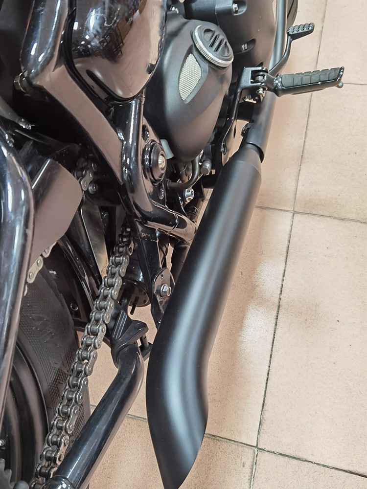 Muffler Exhaust Pipe Stainless Steel For Triumph Bonnieville Bobber T100 T1200