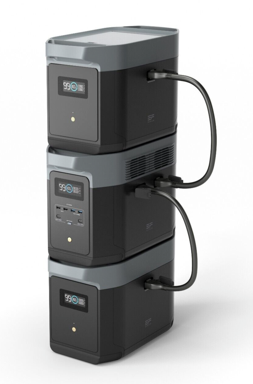 EcoFlow DELTA 2 Max Smart Generator Extra Battery 2048Wh for Outdoor, LFP