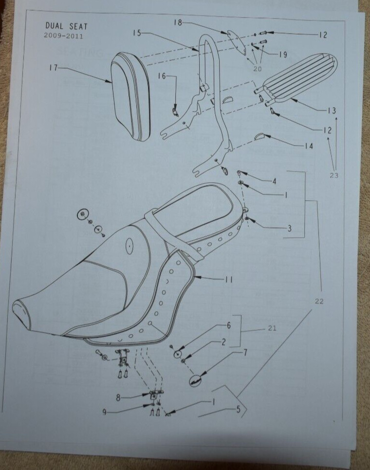 Indian Motorcycle Passenger /Sissybar "Indian "Script Backrest Pad Clamp for Pad