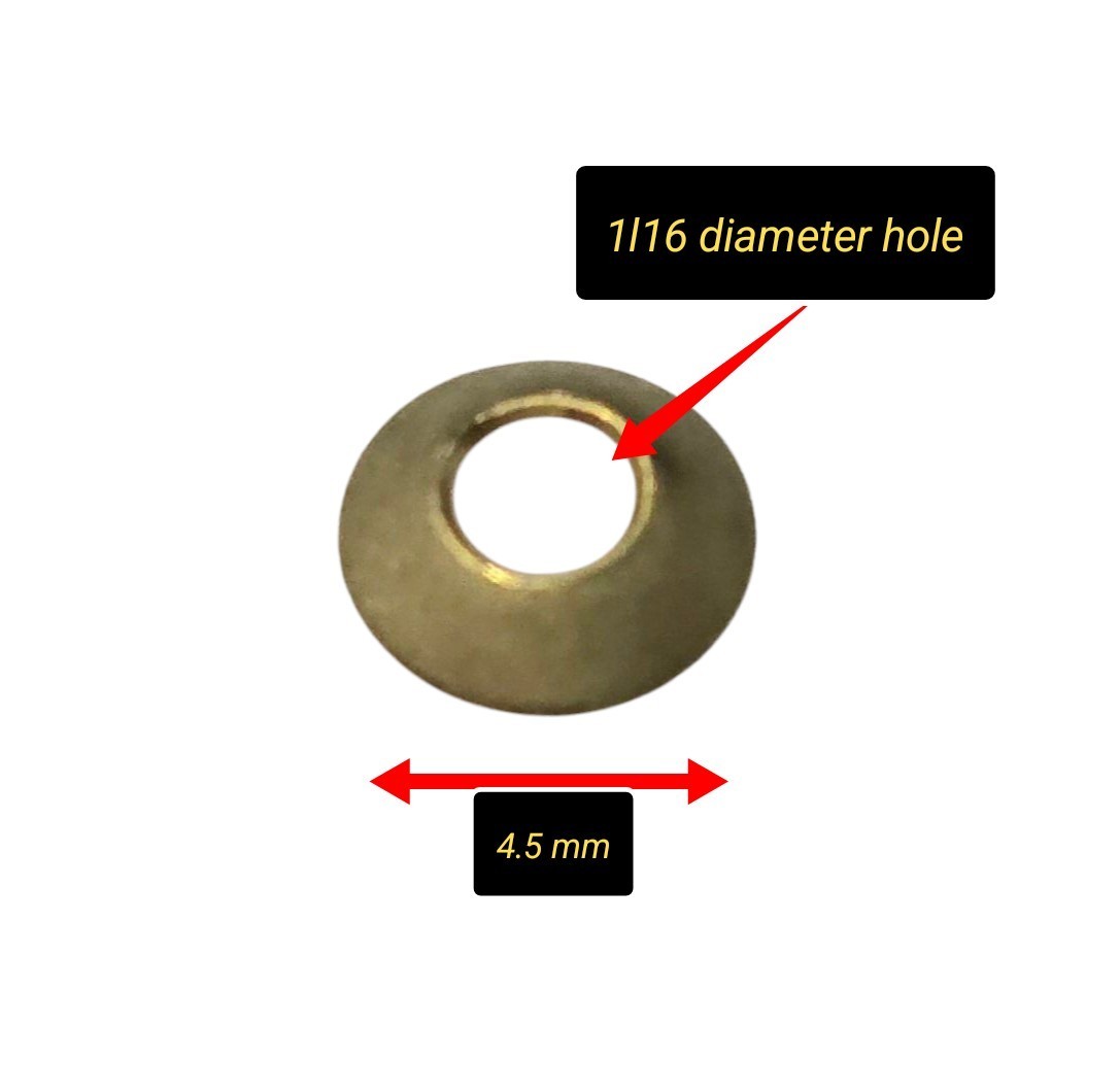 Straight Razor Hardware Pinning Kit (cup washers~brass)