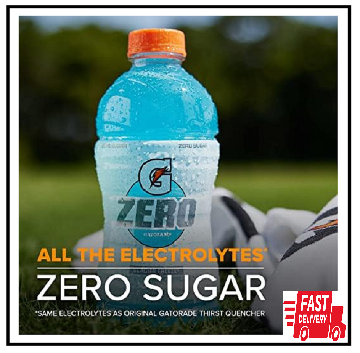 12-Pack Gatorade Zero Sugar Thirst Quencher, Cool Blue Variety Pack, 20 Fl Oz