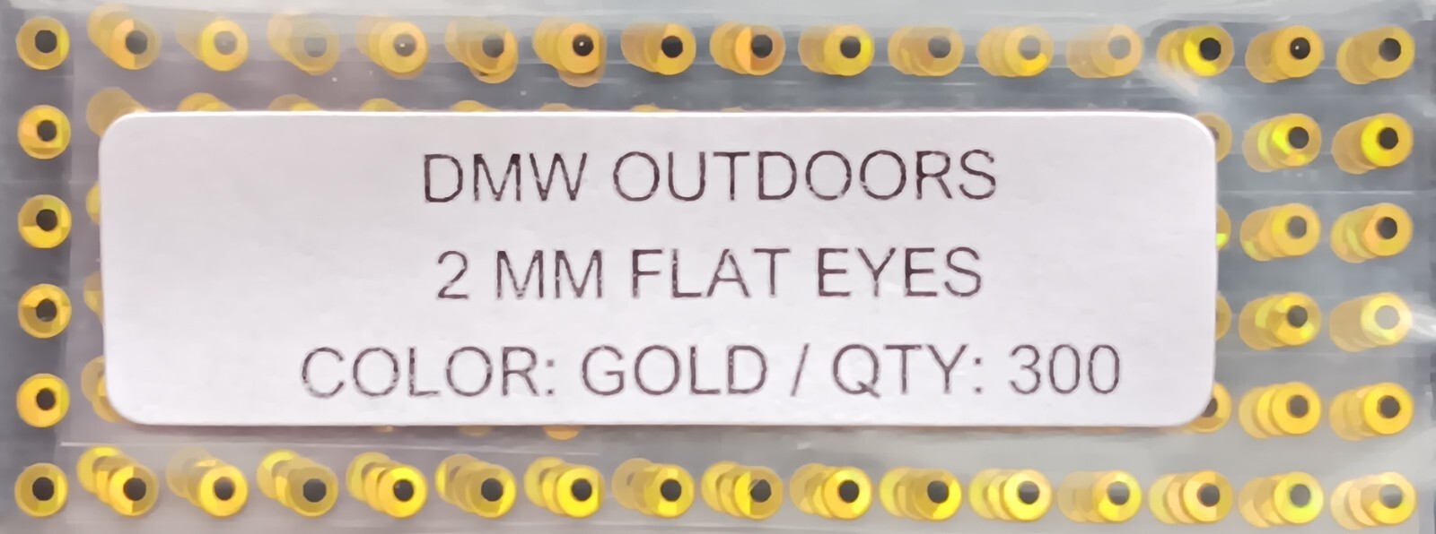 Holographic Flat Adhesive Fish Eyes, Multi Sizes & Colors Available, Fly Tying