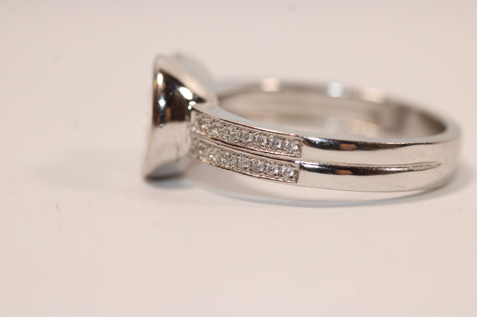 2Ct Knot Lab Created??? Diamond Solitaire Engagement S925 Size 7