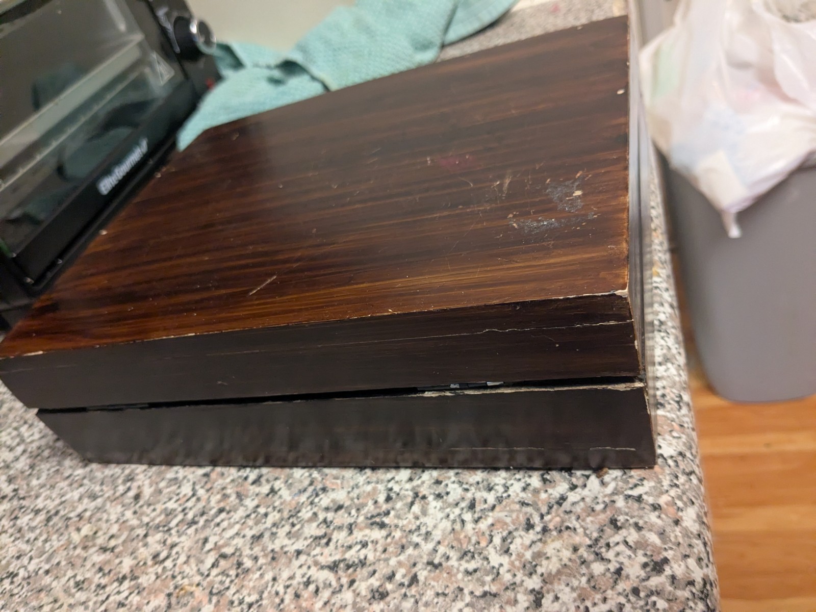 Vintage Bar Set With Wooden Case