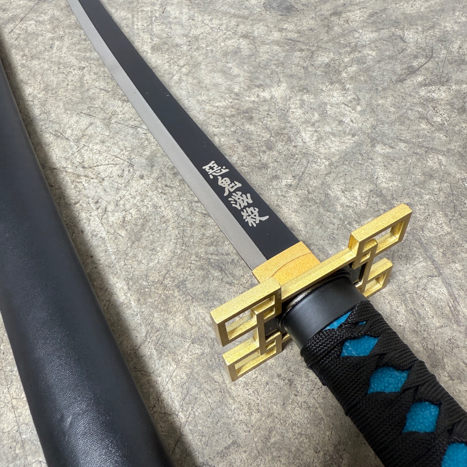 30.5"Metal Demon Slayer Muichiro Tokito Samurai Sword Katana Cosplay Blade steel