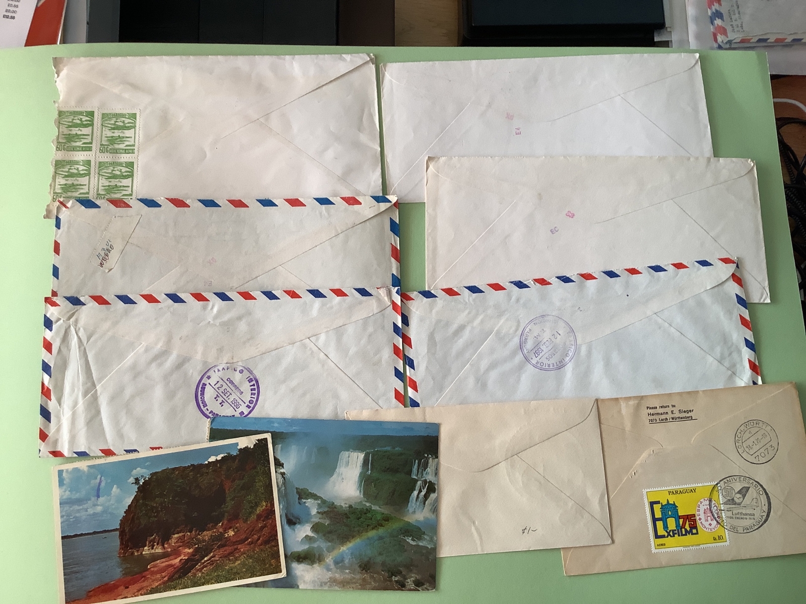 Paraguay collection of 10 postal items Ref A816