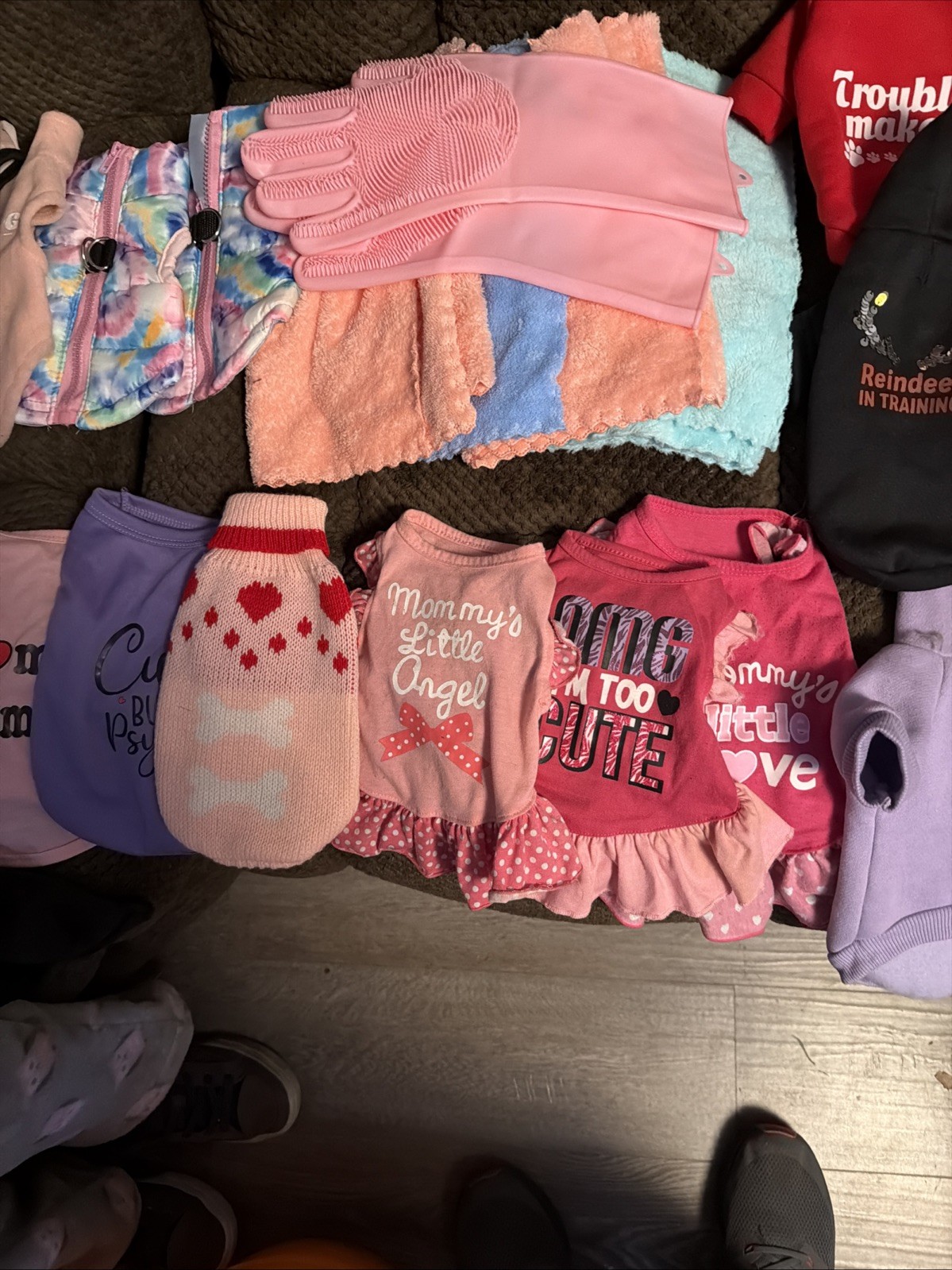 14 pcs Dog Clothing Lot Size Puppy to Small Two Extra Small