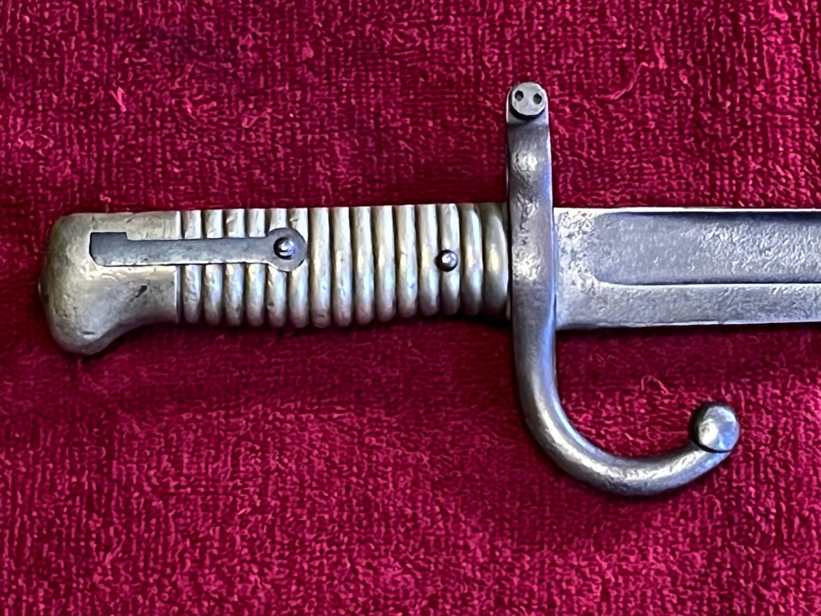 CHASSEPOT PATTERN BAYONET; NO MARKINGS. REMINGTON PRE WWI?