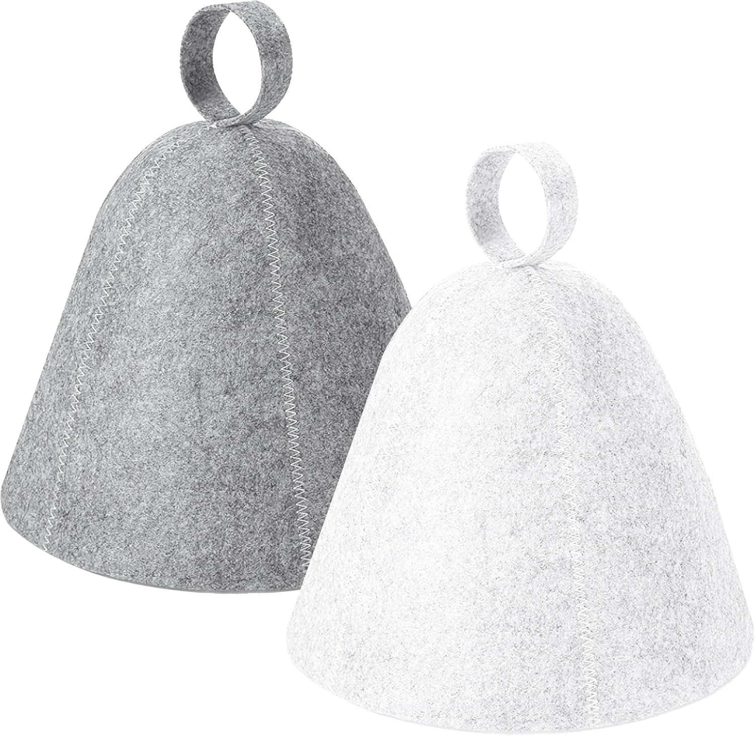 2 Pack Sauna Hat, Wool Felt Sauna Cap Russian Banya Cap Unisex Sauna Hat for Ste