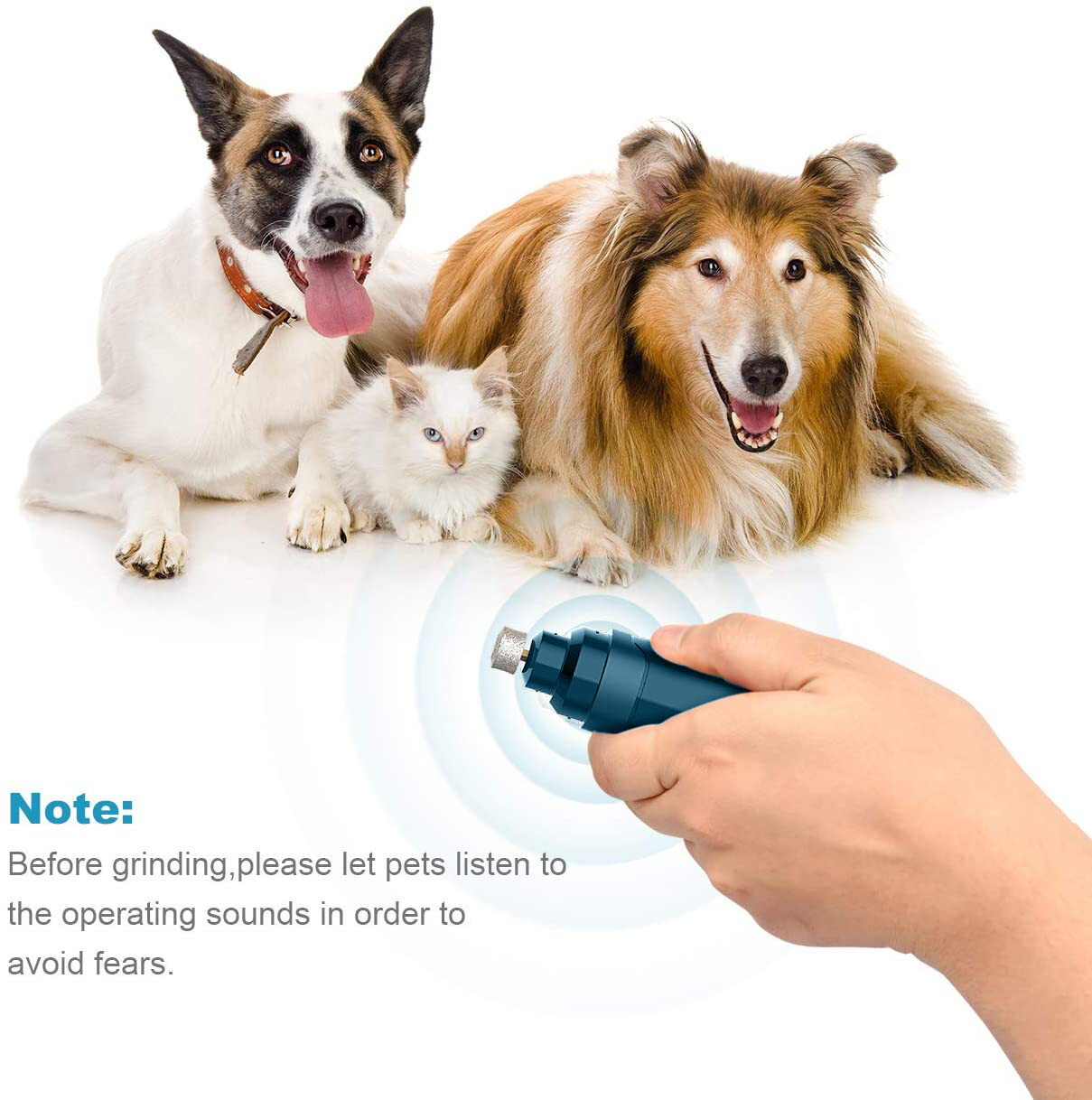 Electric Dog Nail Grinder Pet Trimmer USB Charge Clipper Professional Wholesale