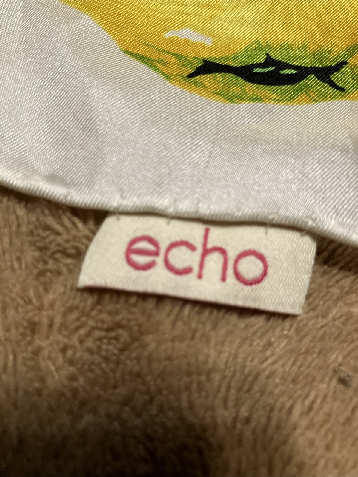 ECHO Silk Scarf LEMONS Print 21’