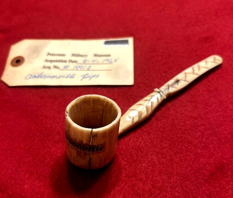ORIGINAL RARE ANDERSONVILLE PRISON CIVIL WAR CARVED ART PIPE PETERSON MUSEUM