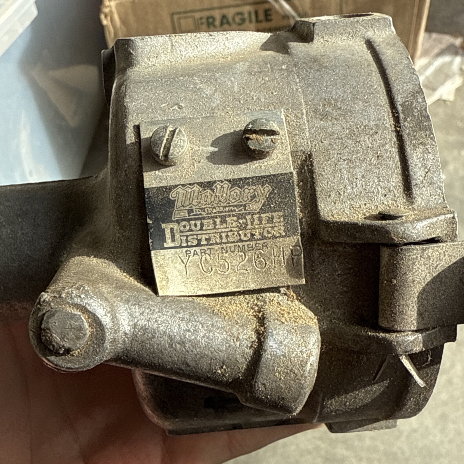 Distributor, Mallory, YL-520-CV, Chevy 283, 327, 350, 396, 400, 427, 454