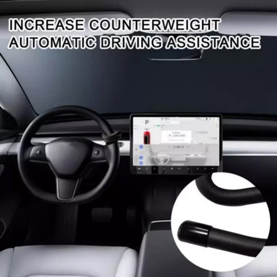 Steering Wheel Booster Weight Autopilot Counterweight Ring for Model 3/Y/S &