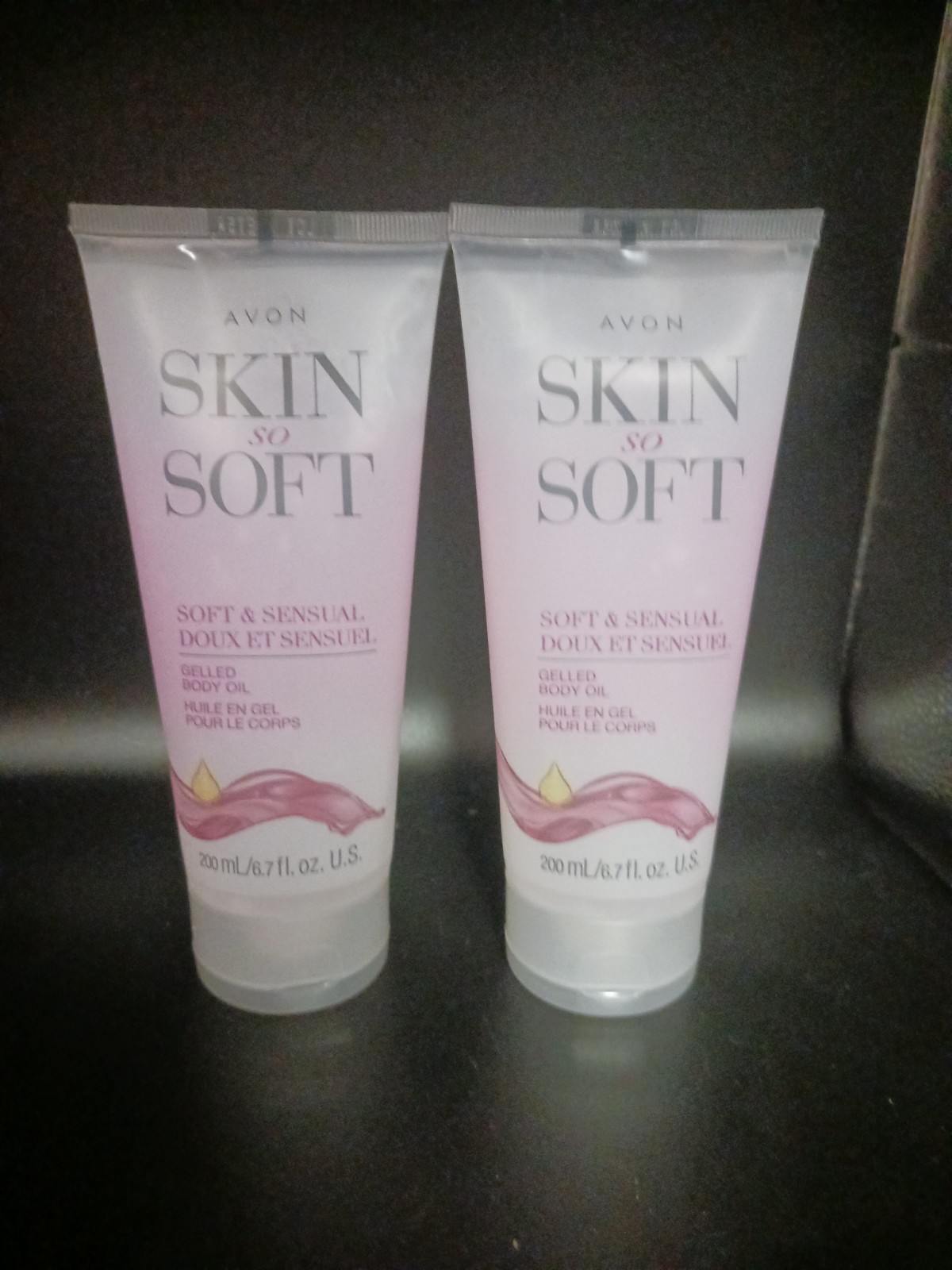 Lot Of 2 Avon Skin So Soft Soft & Sensual, Gelled Body Oil, 6.7 oz./200ml