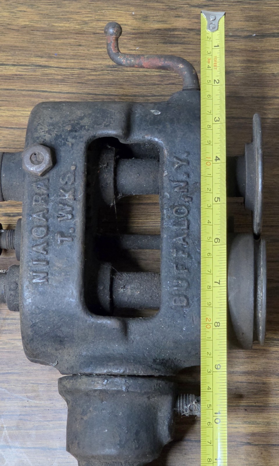 Antique Niagara Tool Works Sheet Metal Bead Roller Crimper Hand Crank Buffalo NY