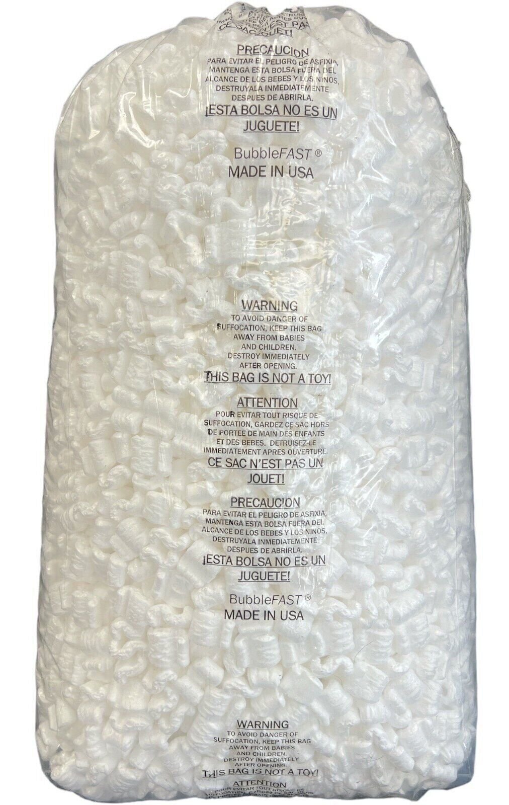 Packing Peanuts 3.5 cu ft - 1 Bag White Anti Static from 100% Recycled Material