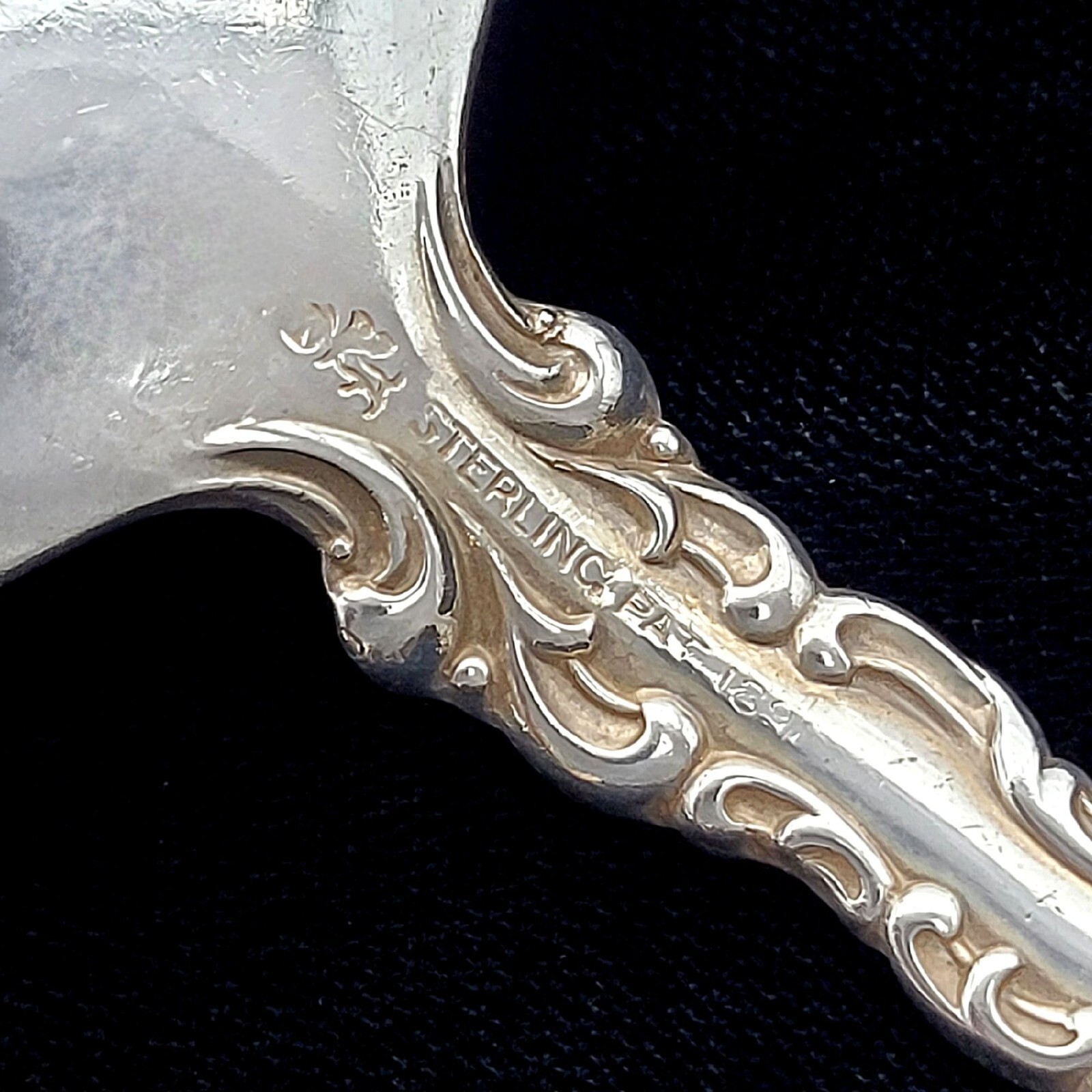 Whiting Louis XV Sterling Silver Tablespoon/Serving Spoon 8 1/8" w/ Monogram