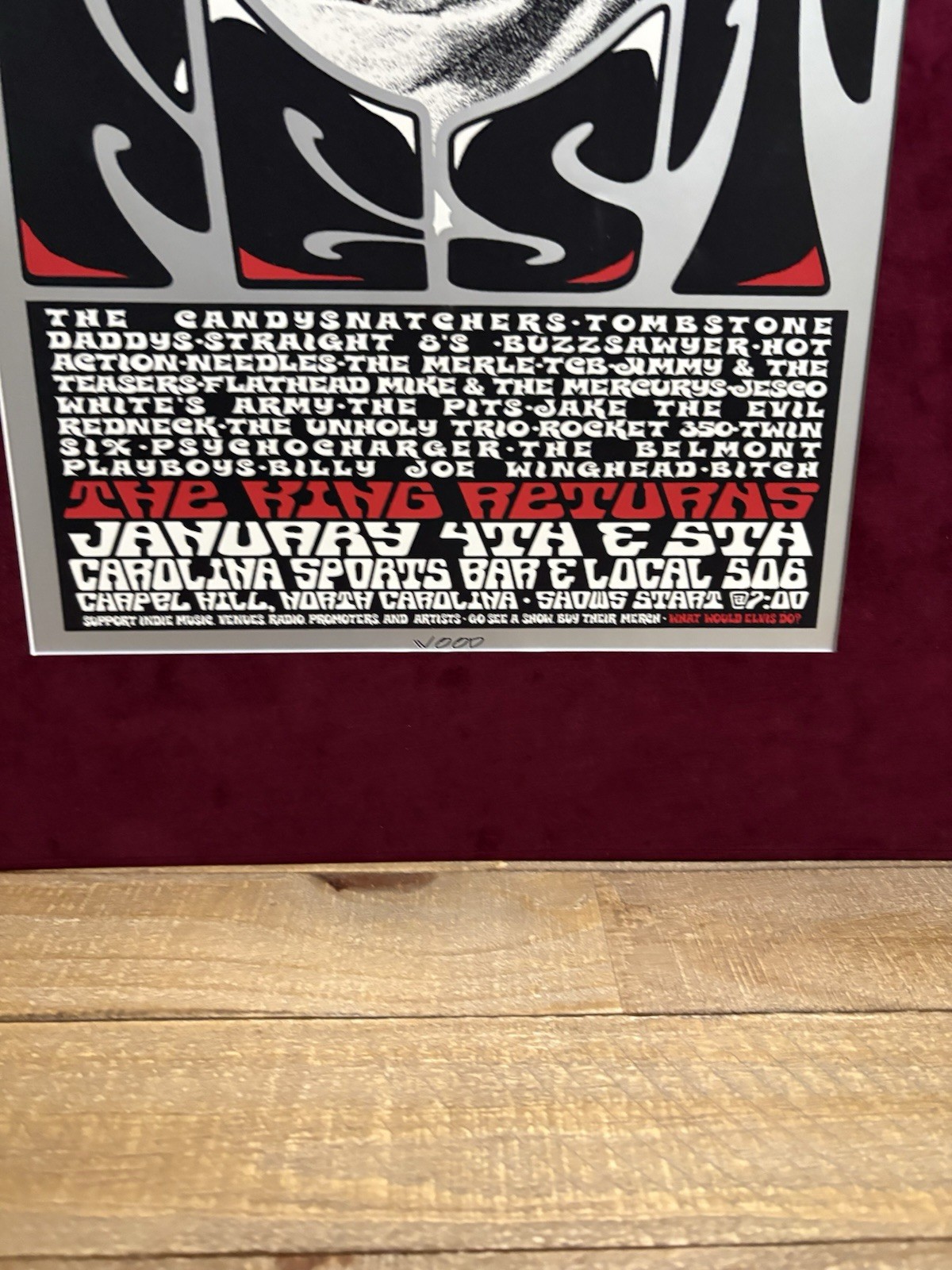 Elvis Fest Concert 2001 Drowning Creek Dave Quick Presents VOOD VELVET MARGIN