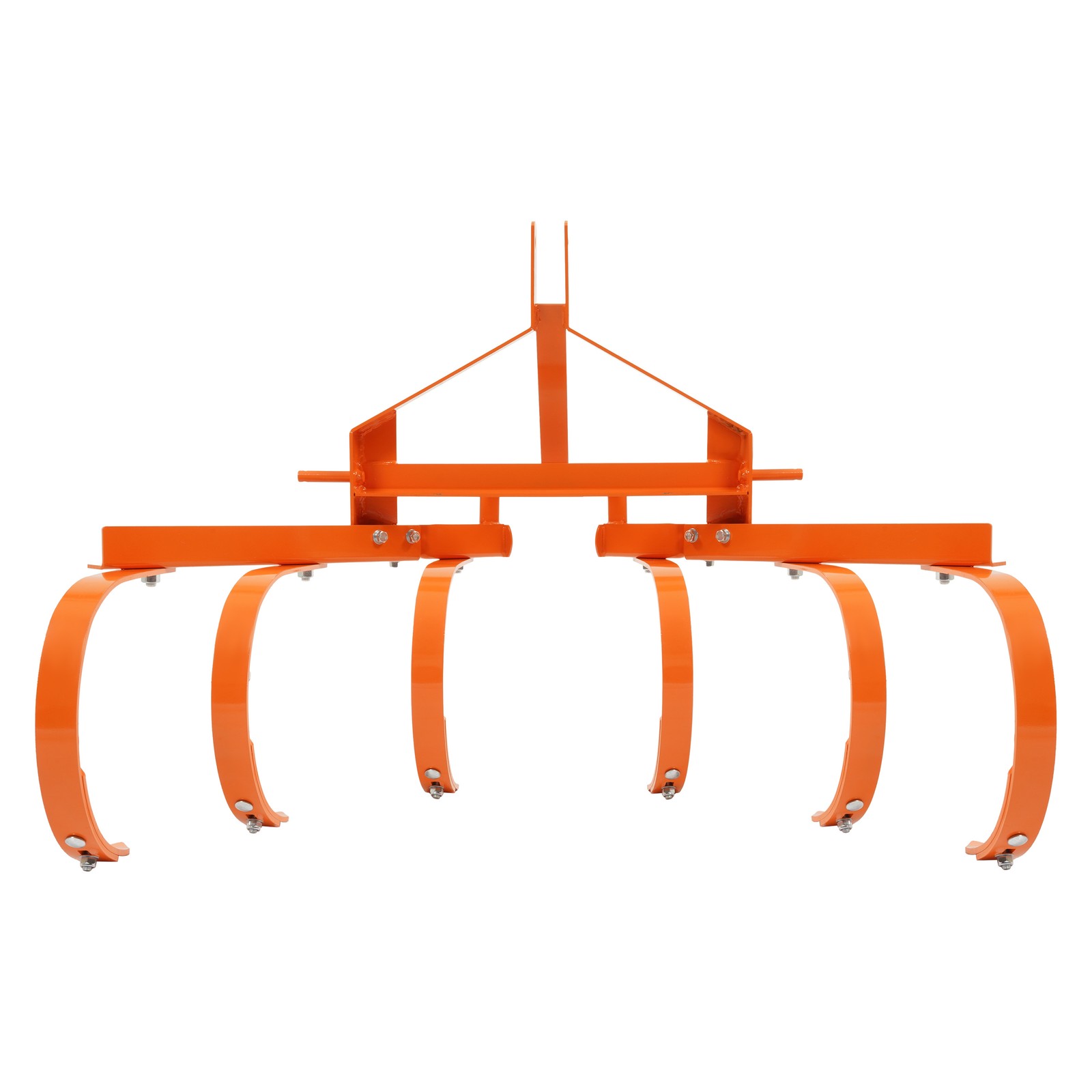 Cultivator with 6 Spring Steel Shanks 3 Point Quick Hitch Adujustable 18in-40in