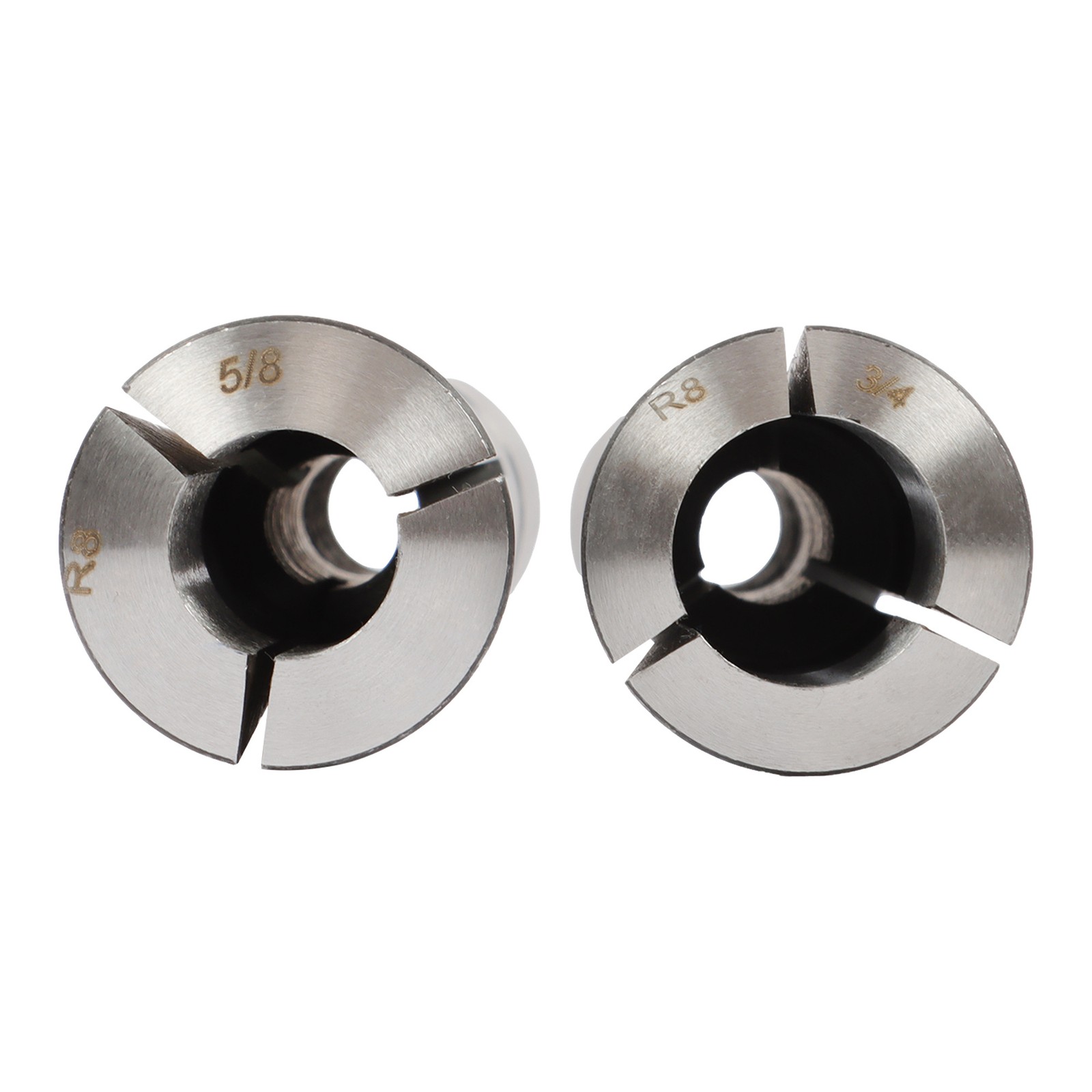 8PC R8 Collet Set 1/8" 1/4" 3/8" 1/2" 5/8" 3/4" 7/8" High Precision