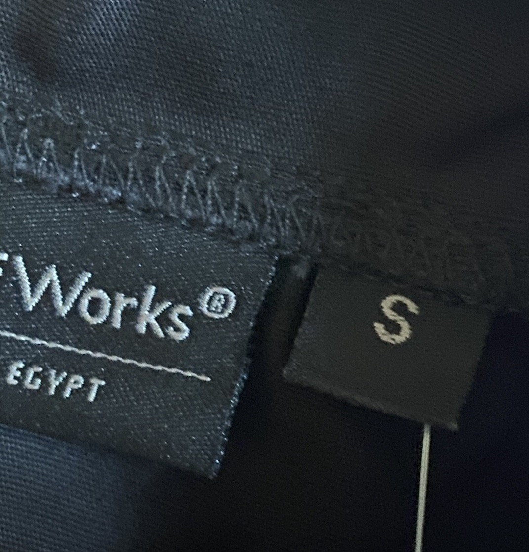 Chef Works KCBL Black Short Sleeve Cook Shirt Mens Size S