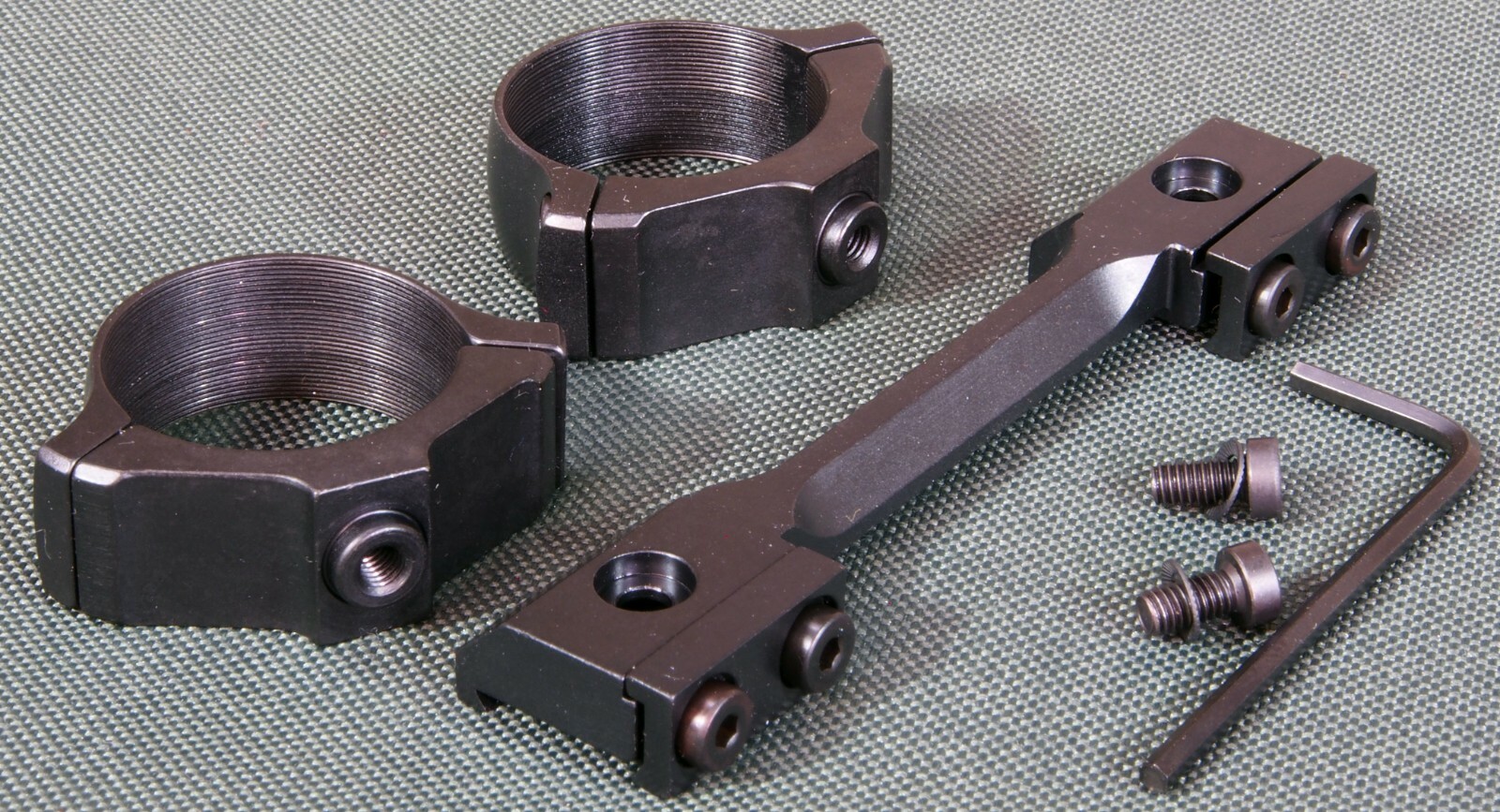 BRNO #2 scope mounts, 1 PIECE, 1 inch rings, Quality STEEL BLUE.