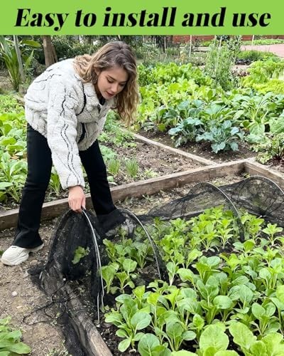 2-Pack Garden Tunnel Shade Net Cover 10 ft Portable Greenhouse